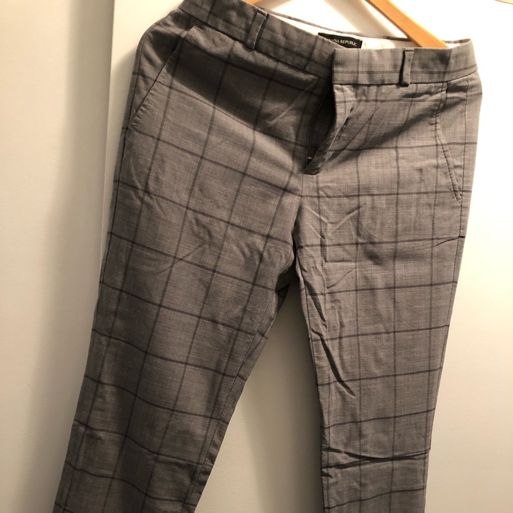 Ryan grey plaid fit pant